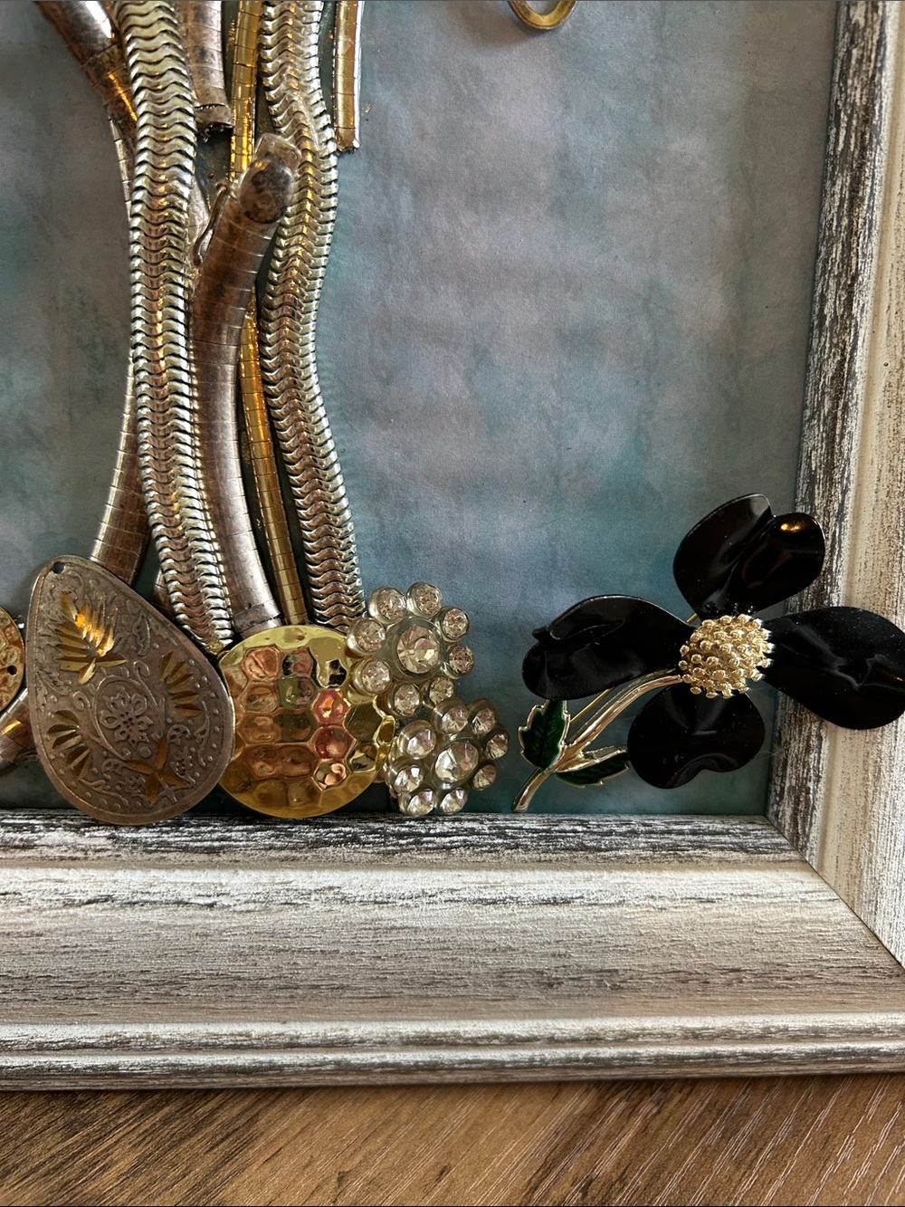 Framed Jewelry Art- Gold & Silver - Picture 2 of 6